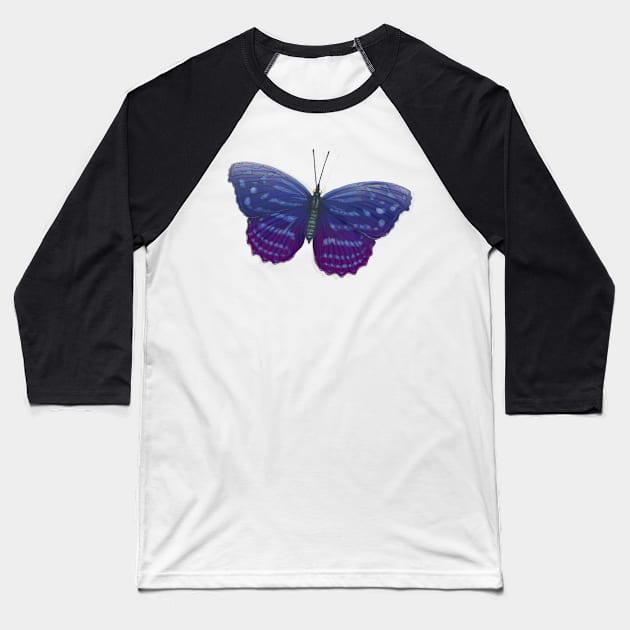 butterfly Baseball T-Shirt by Mko_Shekhyan